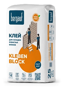 Кладочная смесь для ячеистых блоков Kleben Block Bergauf 25 кг *1/56