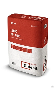 Цементно-песочная смесь М-150 SMESIT зима (-15) 25 кг *1/48