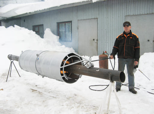 Печь для сушки и обогрева труб из стали «ПС-219»