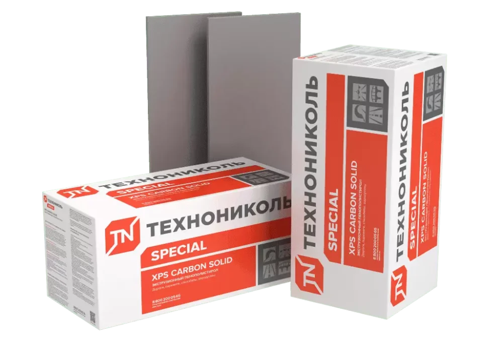 Экструзионный пенополистирол ТЕХНОНИКОЛЬ CARBON SOLID 500 ТИП А(1180*580*100х4; 0,27376м3/уп)
