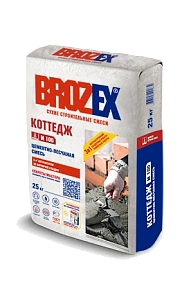 Цементно-песчаная смесь М-100 Коттедж (25 кг) Вrozex *1/56