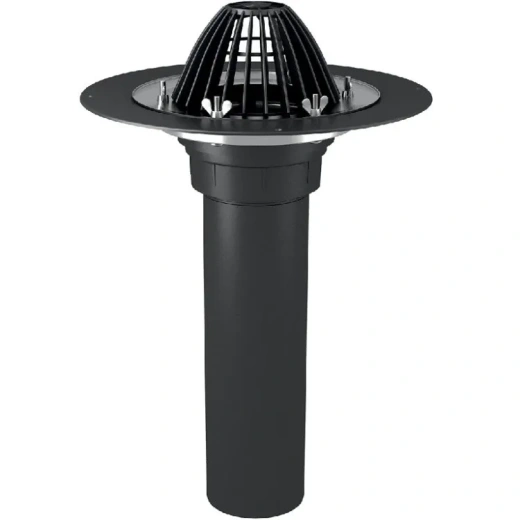 Воронка с обжимным металлическим фланцем без обогрева 110х450мм (В4) 661125