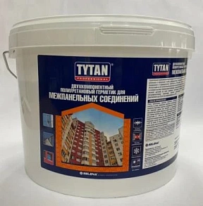 Герметик TYTAN Professional полиуретановый двухкомпонентный для межпанельных соединений, комплект 16 кг (89601) *1/44