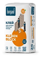 Кладочная смесь для ячеистых блоков Kleben Block Winter 25 кг Bergauf *1/56