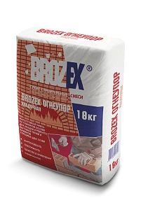 Кладочная смесь жаростойкая для печей и каминов (+1200 С) Brozex KF22 ОГНЕУПОР, 18 кг *1/56