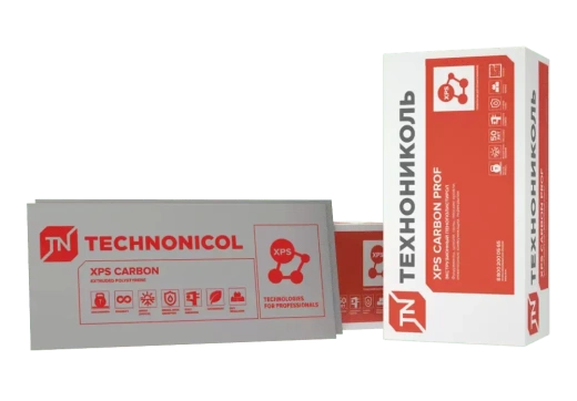 Экструзионный пенополистирол ТЕХНОНИКОЛЬ CARBON PROF RF (1180*580*80х5)