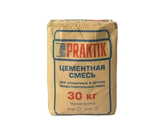 Смесь Praktik цементная универсальная с полимерными добавками ЗИМНЯЯ, 30 кг *1/48