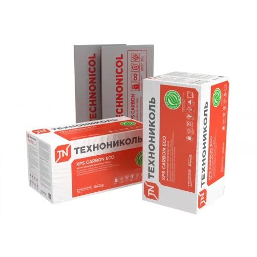 Экструзионный пенополистирол ТЕХНОНИКОЛЬ CARBON ECO (1180*580*100х4; 0,27376м3/уп)