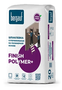 Шпаклевка финишная полимерная Finish Polymer + 20кг Bergauf *1/64