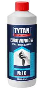 Очиститель для ПВХ №10 слаборастворяющий TYTAN Professional EUROWINDOW, 950 мл (10870) *1/12
