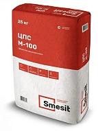 Цементно-песочная смесь М-100 SMESIT зима (-15) 25 кг *1/48