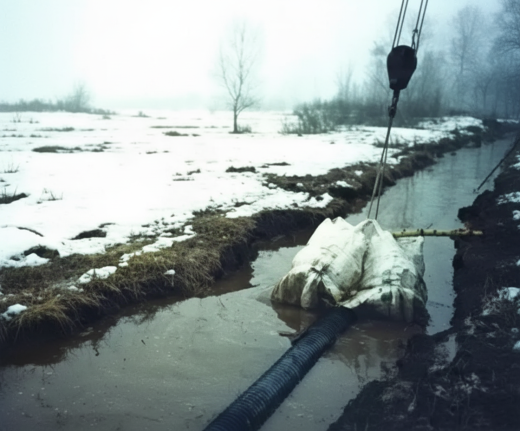 Контейнер текстильный (КТ-Т) и (КТБ) для трубопроводов диаметром до 530 мм