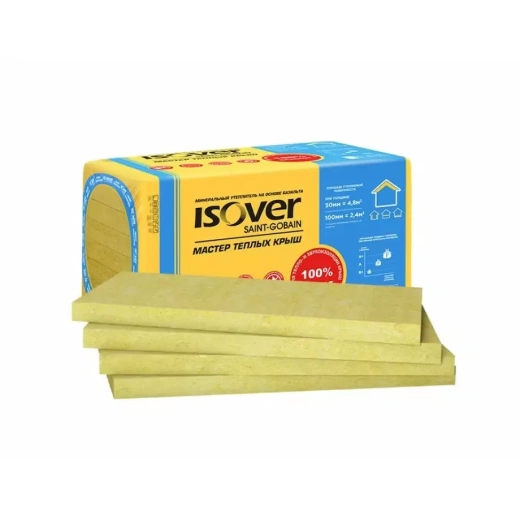 Базальтовая вата Isover Мастер Теплых Крыш, 35кг/м³ (1000x600x50x8) 24 шт/пал