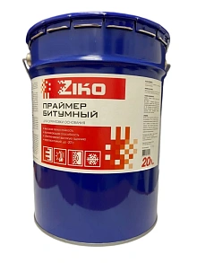 Праймер битумный универсальный ZIKO ХозДвор 1шт=20л/16кг 1уп=33шт