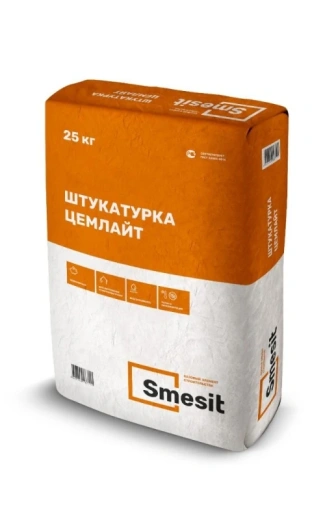 Штукатурка цементная ЦЕМЛАЙТ SMESIT 20 кг *1/56