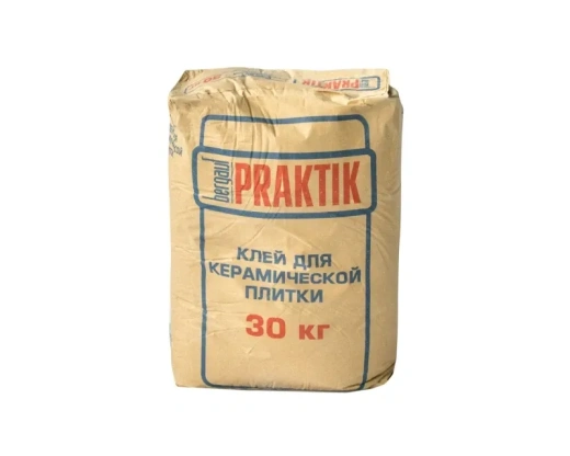 Клей для керамической плитки 30кг Bergauf Praktik *1/48