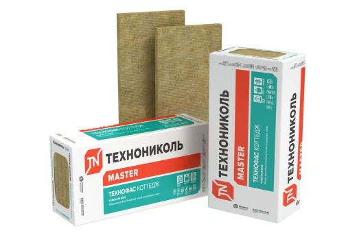 Базальтовая вата ТехноНиколь ТехноФас Коттедж, 105кг/м³ (1200x600x150x2)