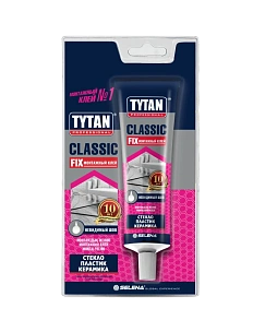 Клей монтажный Tytan Professional Classic Fix прозрачный 100 мл 00388 *1/12