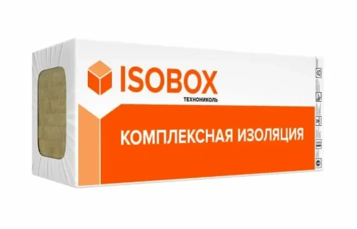 Базальтовая вата ISOBOX Инсайд, 45кг/м³ (1200x600x100x6, 0,432м³/уп) (16шт/пал)