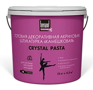 Штукатурка Crystal Pasta камешковая зерно 1-1,5мм 25кг *1/12 Bergauf