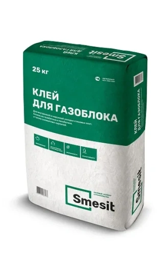 Клей для газоблока Smesit 25кг *1/48
